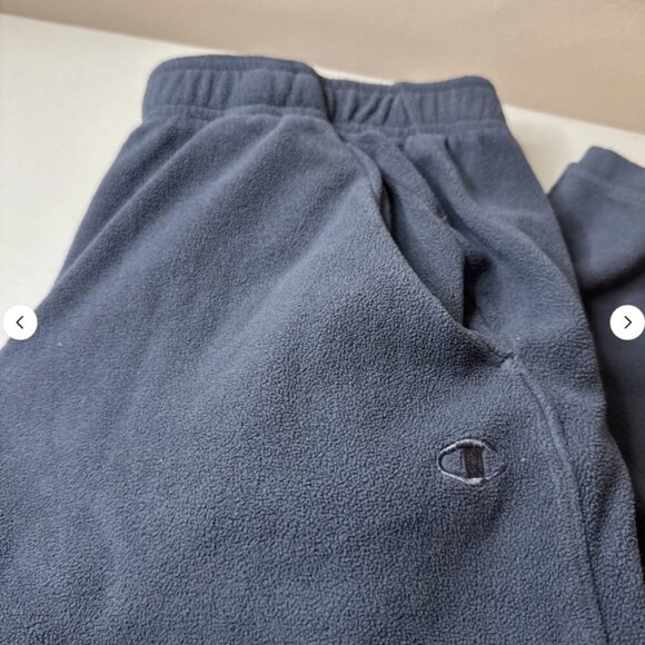 Champion Sweatpants Mens Large Dark Gray Drawstring Pockets Ankle Zip Large - Picture 2 of 6
